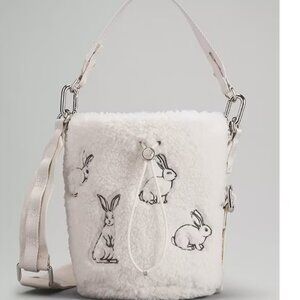 NWT Lululemon Lunar New Year Bunny Rabbit Fleece Crossbody Bucket Bag